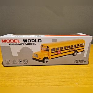 Die-Cast World Model School Bus Toy